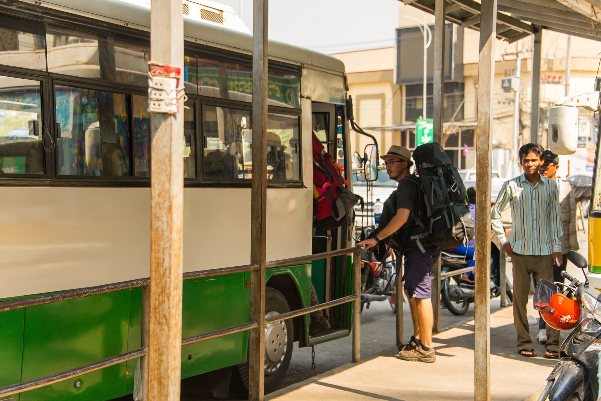 Die Strecke von Phnom Penh nach Siem Reap